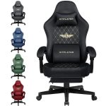 GTPLAYER Fabric Gaming Chair – Ergonomic Swivel Chair with Pocket Spring Cushion & Footrest