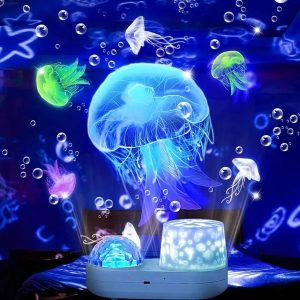 Ocean Light Projector – LED Star Galaxy Sky Wave Rotating 3D Lamp for Bedroom & Kids’ Gifts
