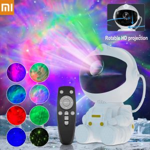 Astronaut Galaxy Star Projector – Starry Sky RGB LED Night Lamp with 360° Rotation for Kids’ Room & Christmas Gift