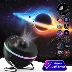 12-in-1 Galaxy Star Projector – Meteor Space Ball Night Light for Kids