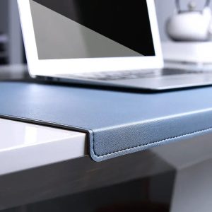 Folding Large PU Leather Mouse Pad – Desk Mat with Elbow & Wrist Guard for Office, Laptop, and Gaming Use
