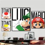 Classic Anime Movie Art Mario Poster Prints